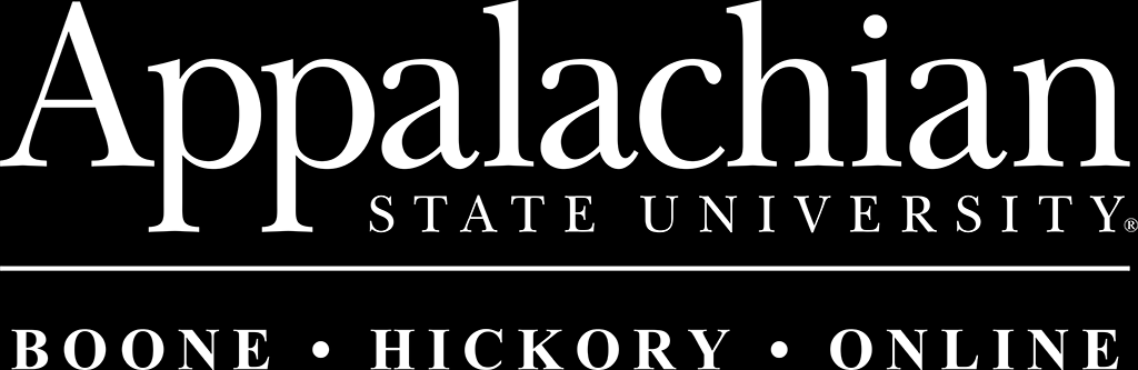 Appalachian Boone Hickory Online logo with registration mark - white