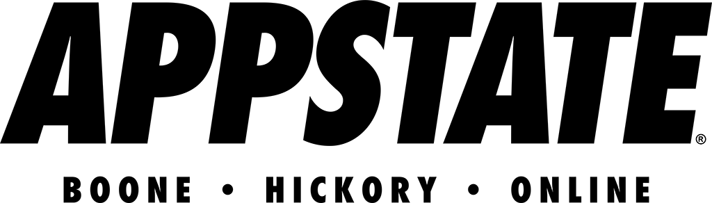 AppState Boone Hickory Online logo with registration mark - black