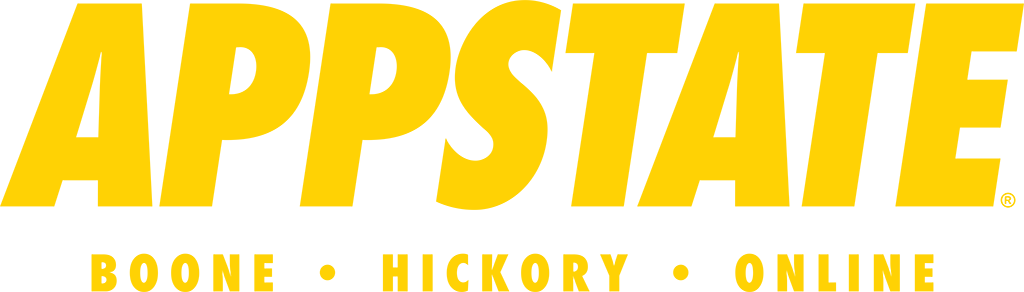 AppState Boone Hickory Online logo with registration mark - gold
