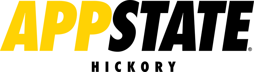 AppState Hickory logo with registration mark - black and gold