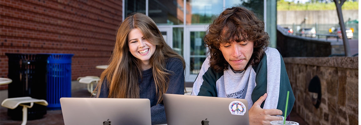 Students studying