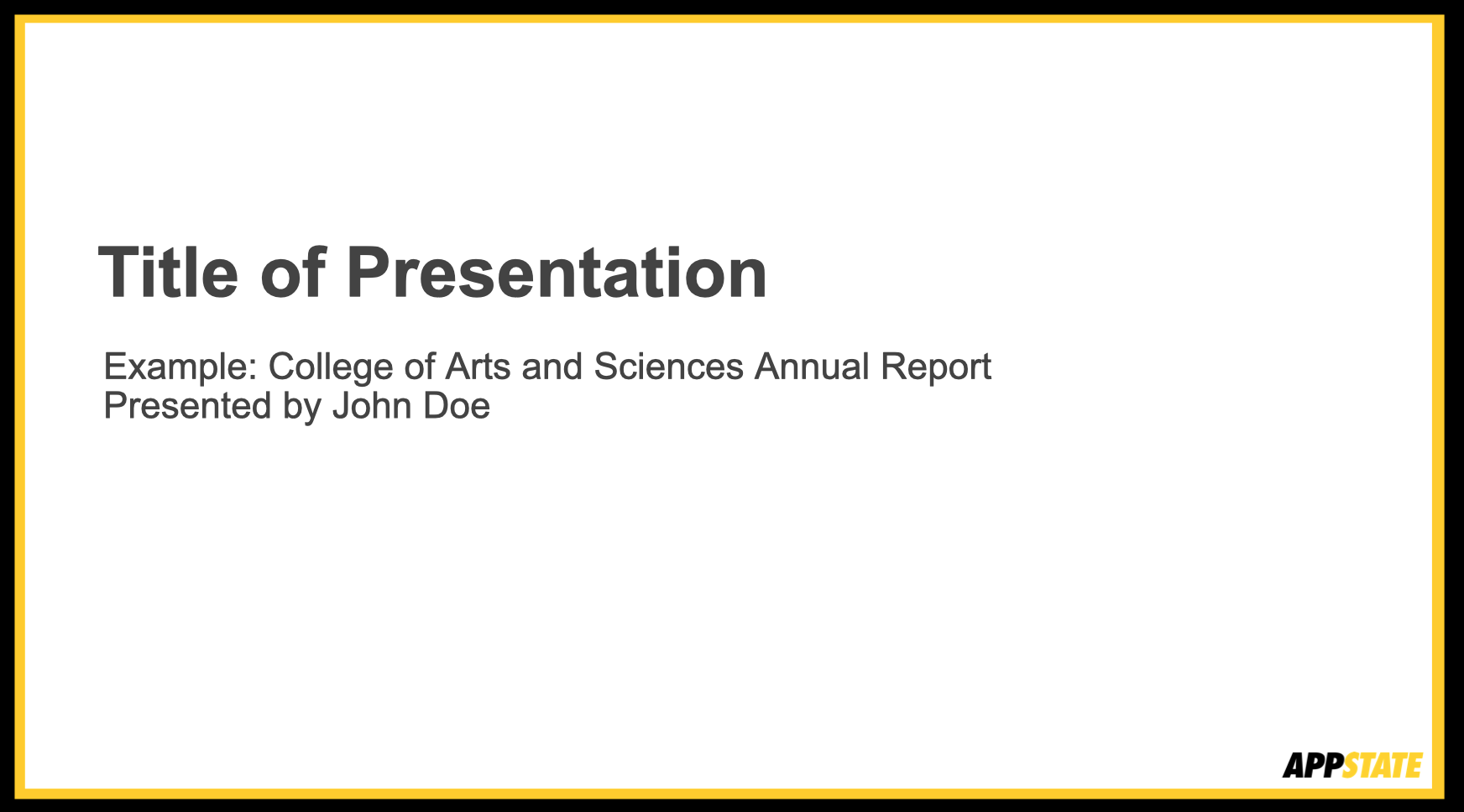 presentation template b
